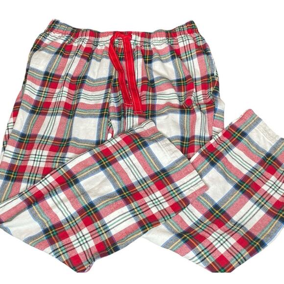 Old Navy Maternity Sz Small Flannel Pajama PJ Pant Lounge Plaid Tartan Pockets - Picture 12 of 12